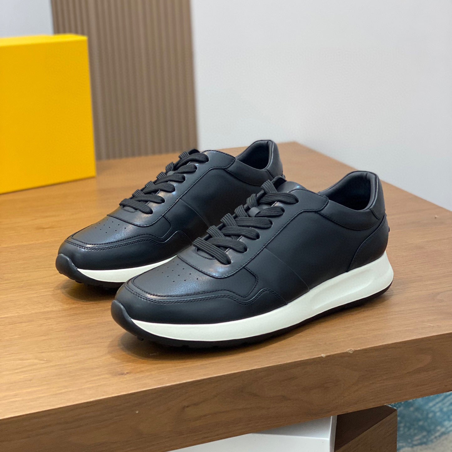 Leather Lace-up Business Casual Leather Shoes