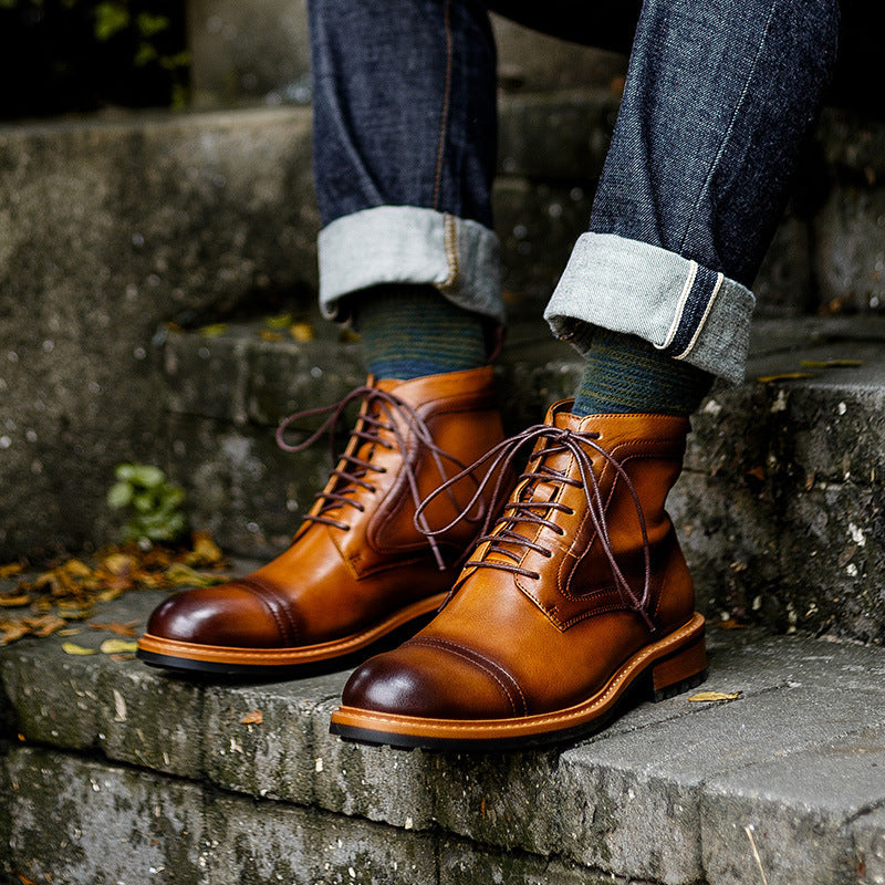 Autumn and Winter New British Men's Retro Martin Boots