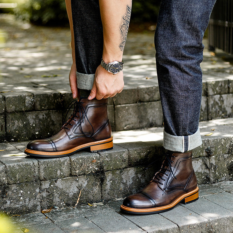 Autumn and Winter New British Men's Retro Martin Boots